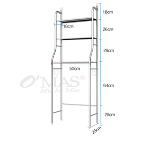 Estante de fierro para baño 