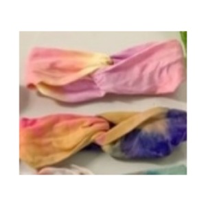 CINTILLO ELASTICADO NUDO TIE-DYE 12PCS