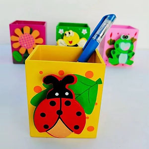 Porta lapiz con diseño infantil