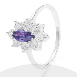 Anillo Diseño Lady Color Morado 