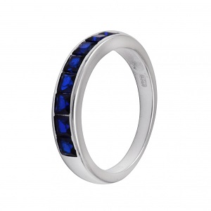 Anillo Cintillo Azul