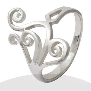 Anillo Formas Espirales 