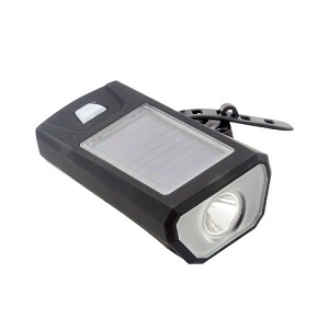 Luz Delantera Y Bocina Solar USB Recargable, Para Bicicelta