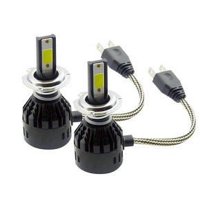 Kit LED H-7, 26000LM, 220 Watt, 12V, Ampolleta Mod.C6 Plus, Con Ventilador.