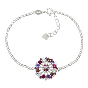 Pulsera Flor Mix Color 