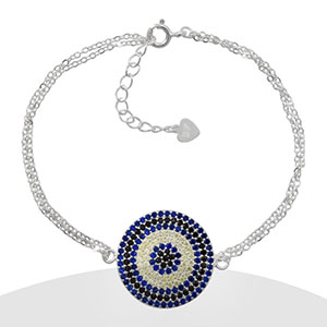 Pulsera Cadena Con Circulo Multipunto 