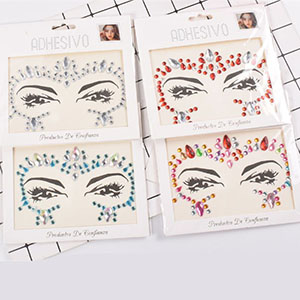 stickers de perlas para mascara