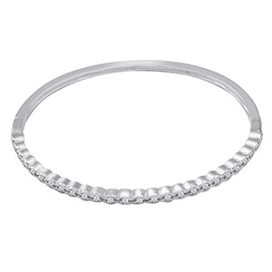 Pulsera Rígida Circón Cristal 