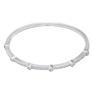 Pulsera Rígida Circón Cristal 