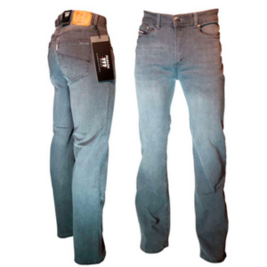 Jeans recto elasticado gris