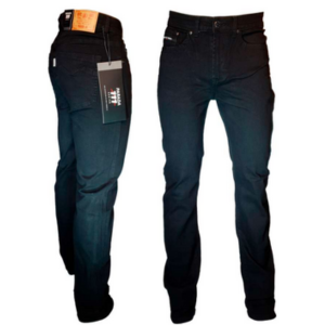 Jeans semi pitillo elasticado negro