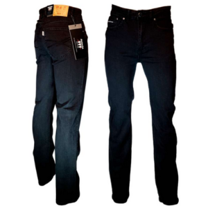 Jeans recto elasticado negro