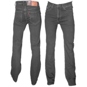 Jeans recto elasticado gris