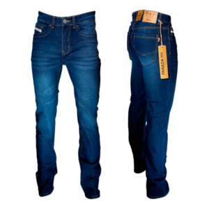 Jeans semi pitillo azul