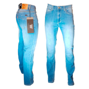 Jeans semi pitillo elasticado azul claro