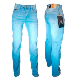 Jeans semi pitillo elasticado azul claro