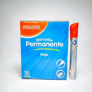 Plumón Permanente Rojo