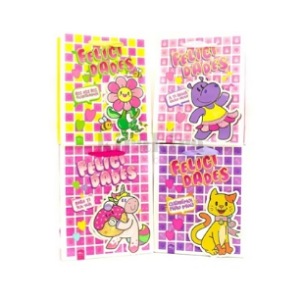 BOLSA DE REGALO FELICIDADES ANIMALES NIÑA 12PCS