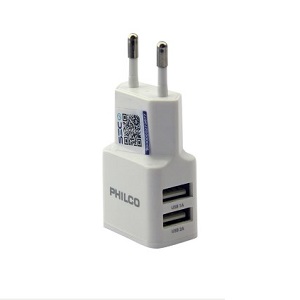 Cargador Philco 2 USB mas  Micro 5 PIN 