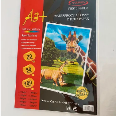 Papel fotografico A3+ 230g