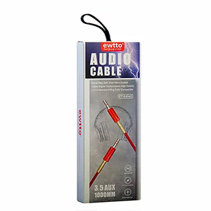 Cable de Audio 3,5 AUX Ewtto ET-E4042 1000mm