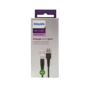 Cable de Carga USB-C Philips DLC1530C 1.2mts
