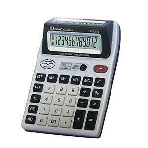 Calculadora Kenko Doble visor 12 dígitos Grande