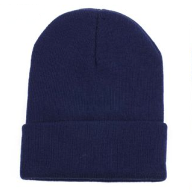 Gorro liso azul marino