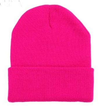 Gorro liso fuccia