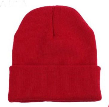 Gorro liso rojo