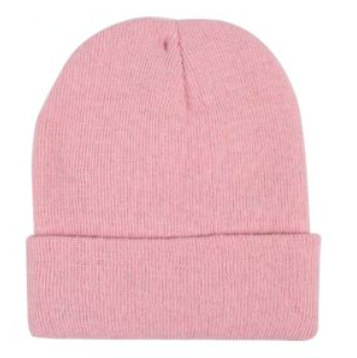 Gorro liso rosa