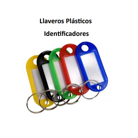LLAVEROS PLASTICOS IDENTIFICADORES