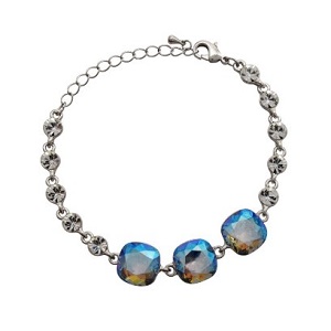 Pulsera Creada Con Cristales De Swarovski® Aquamarine Light