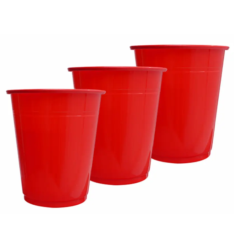 Vasos plásticos 250 ml 25 pcs rojo